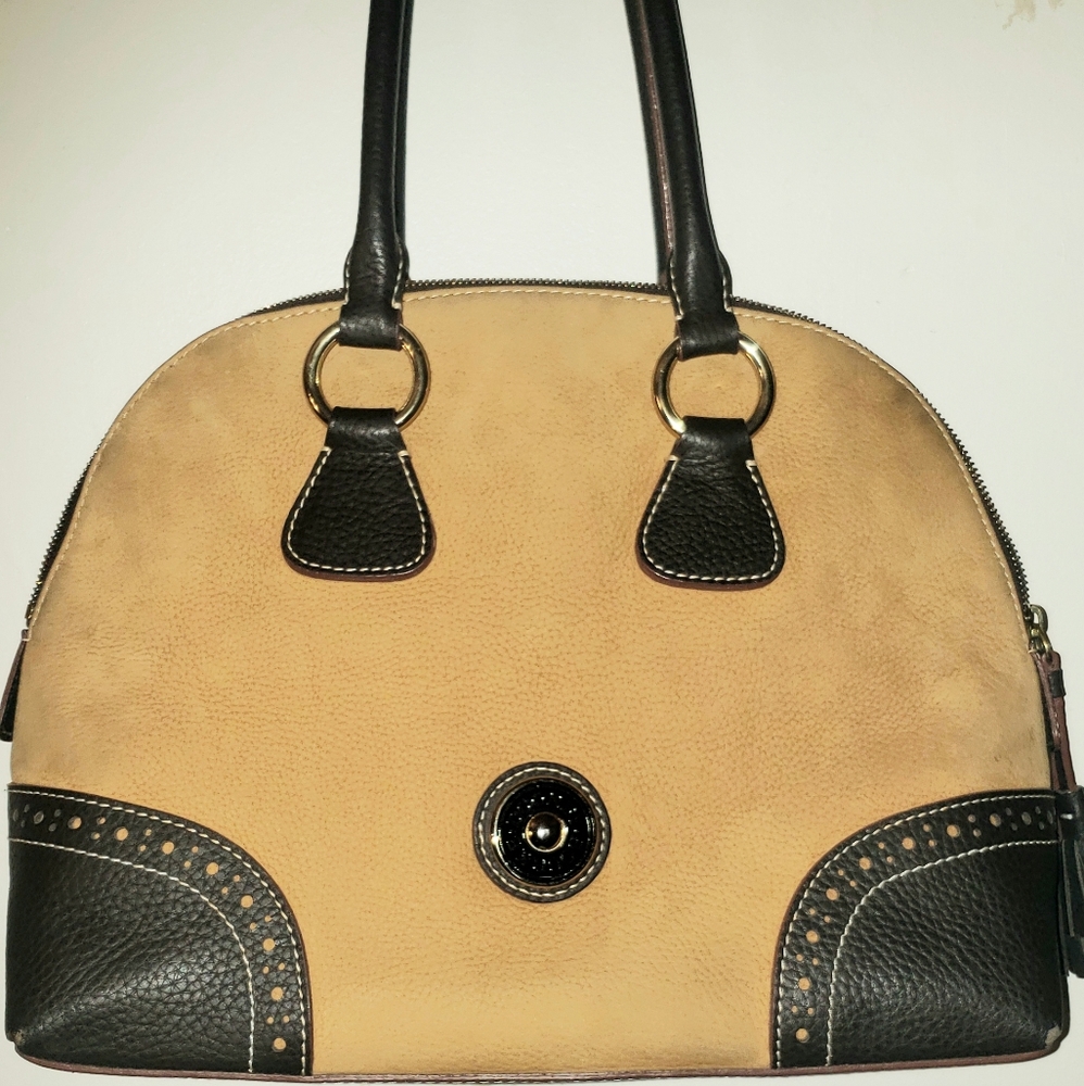 Dooney Bourke Zip Zip Suede Satchel